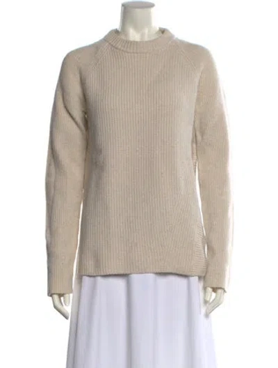 Pre-owned Proenza Schouler Wool Mock Neck Sweater In Neutral