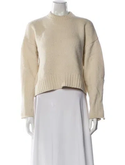 Pre-owned Proenza Schouler Wool Mock Neck Sweater In Neutral