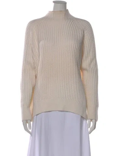 Pre-owned Proenza Schouler Wool Mock Neck Sweater In Neutral