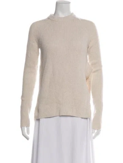 Pre-owned Proenza Schouler Wool Mock Neck Sweater In Neutrals