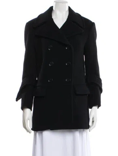 Pre-owned Proenza Schouler Wool Peacoat In Black