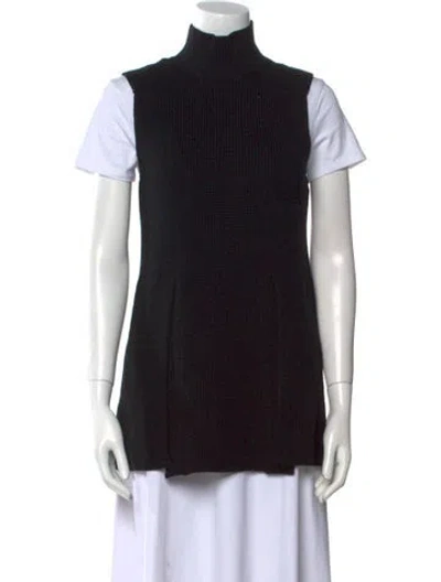 Pre-owned Proenza Schouler Wool Printed Sweater W/ Tags In Black