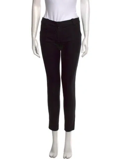 Pre-owned Proenza Schouler Wool Skinny Leg Pants In Black