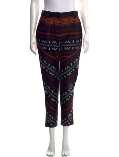 Pre-owned Proenza Schouler Wool Straight Leg Pants In Black