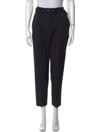 Pre-owned Proenza Schouler Wool Straight Leg Pants In Black