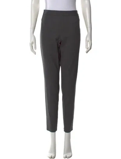 Pre-owned Proenza Schouler Wool Straight Leg Pants In Gray