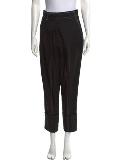 Pre-owned Proenza Schouler Wool Straight Leg Pants In Multi