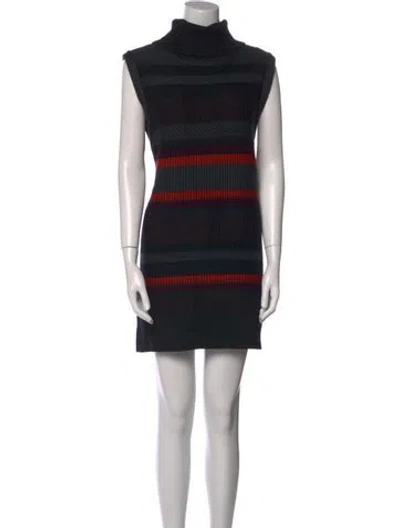 Pre-owned Proenza Schouler Wool Striped Sweater In Black