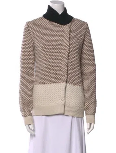 Pre-owned Proenza Schouler Wool Striped Sweater In Neutral
