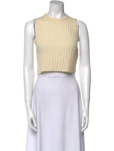 Pre-owned Proenza Schouler Wool Striped Sweater In Neutral