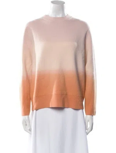 Pre-owned Proenza Schouler Wool Tie-dye Print Sweater In Orange