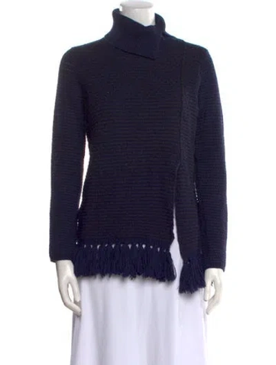 Pre-owned Proenza Schouler Wool Turtleneck Sweater In Blue