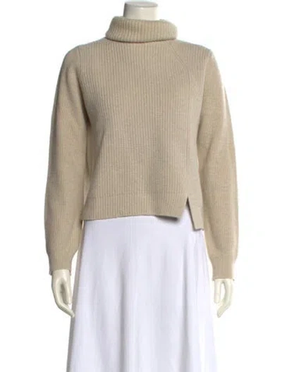Pre-owned Proenza Schouler Wool Turtleneck Sweater In Neutral