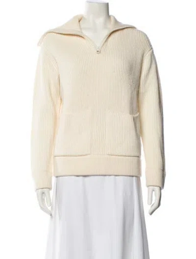 Pre-owned Proenza Schouler Wool V-neck Sweater In Neutral