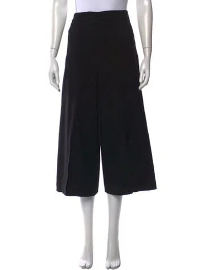 Pre-owned Proenza Schouler Wool Wide Leg Pants In Black