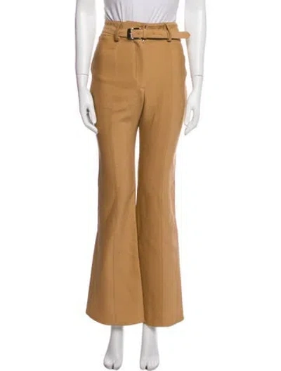 Pre-owned Proenza Schouler Wool Wide Leg Pants In Neutral
