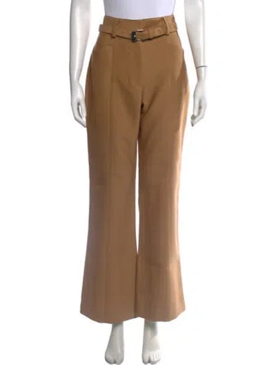 Pre-owned Proenza Schouler Wool Wide Leg Pants In Neutrals
