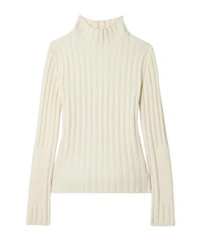 Proenza Schouler Wool-blend Turtleneck Sweater In Neutral