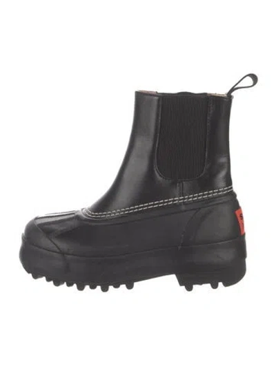 Pre-owned Proenza Schouler X Sorel Rubber Rain Boots In Black