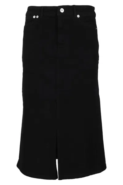 Proenza Schouler X White Label Black Denim Midi Skirt