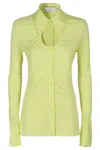 Proenza Schouler X White Label Lime Viscose Shirt