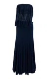 Proenza Schouler Yael Jersey Matte Maxi Dress In Navy