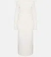 Proenza Schouler Yara Off The Shoulder Long Sleeve Midi Dress In White