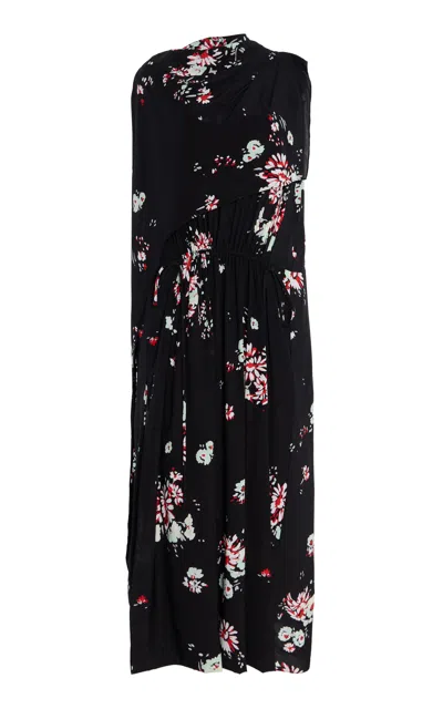 Proenza Schouler Ysabelle Printed Silk-blend Maxi Dress In Print