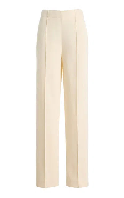 Proenza Schouler Zee Scuba Straight-leg Pants In Neutral