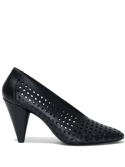 Proenza Schouler 85mm Perforated Leather Pumps In Black