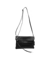 Profanter Mel' Croco-effect Shoulder Bag In Black