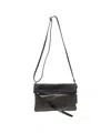 Profanter Mel' Leather Shoulder Bag In Black