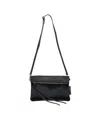 Profanter Mel' Pony Skin Shoulder Bag In Black