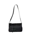 Profanter Tessa' Ponyskin Shoulder Bag In Black
