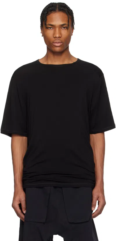 Professor.e Black Semi-sheer T-shirt
