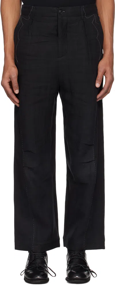 Professor.e Black Sheer Pt Trousers