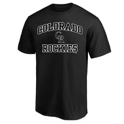 Profile Black Colorado Rockies Big & Tall Heart & Soul T-shirt