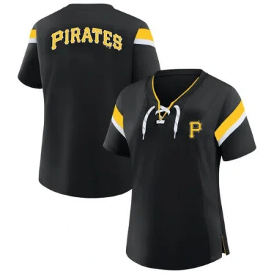 Profile Black Pittsburgh Pirates Lace-up T-shirt