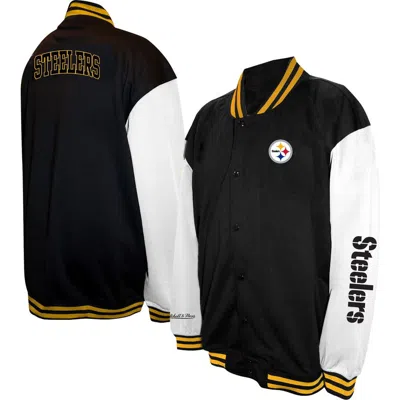 Profile Black Pittsburgh Steelers Big & Tall Full-snap Varsity Jacket