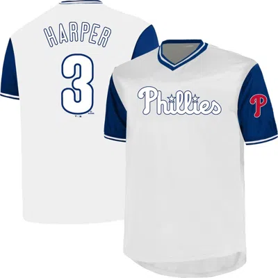 Profile Bryce Harper White Philadelphia Phillies Big & Tall Name & Number Birdeye V-neck T-shirt