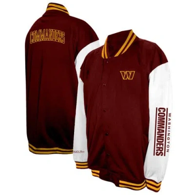 Profile Burgundy Washington Commanders Big & Tall Full-snap Varsity Jacket