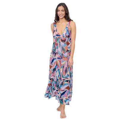 Profile By Gottex Aura V Neck Maxi Mesh Dress