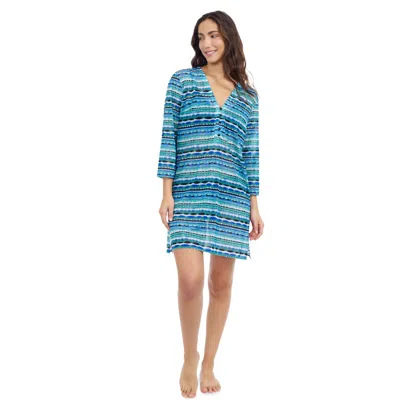 Profile By Gottex Bachata V-neck Mesh Dress
