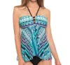 Profile By Gottex Bandeau Flyaway Tankini Top In Pro Buena Vista In Multi