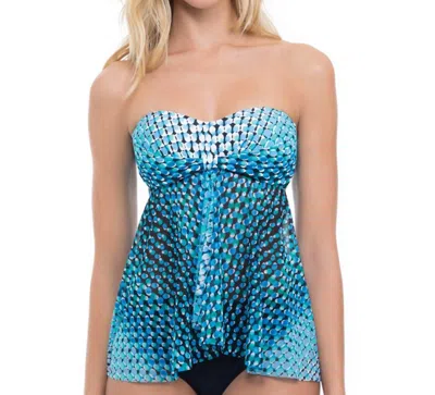 Profile By Gottex Bandeau Flyaway Tankini Top In Pro Cocoon In Multi
