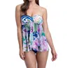 Profile By Gottex Bandeau One-piece In Multi