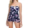 Profile By Gottex Bandeau Strapless Flyaway One Piece Swimsuit In Sundance In Multi