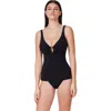 Profile By Gottex Beyond Time D-cup Tankini Top In Black
