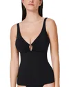 Profile By Gottex Beyond Time D-cup V Neck Tankini In Black