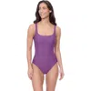 Profile By Gottex Blend Scoop Neck Texture One Piece